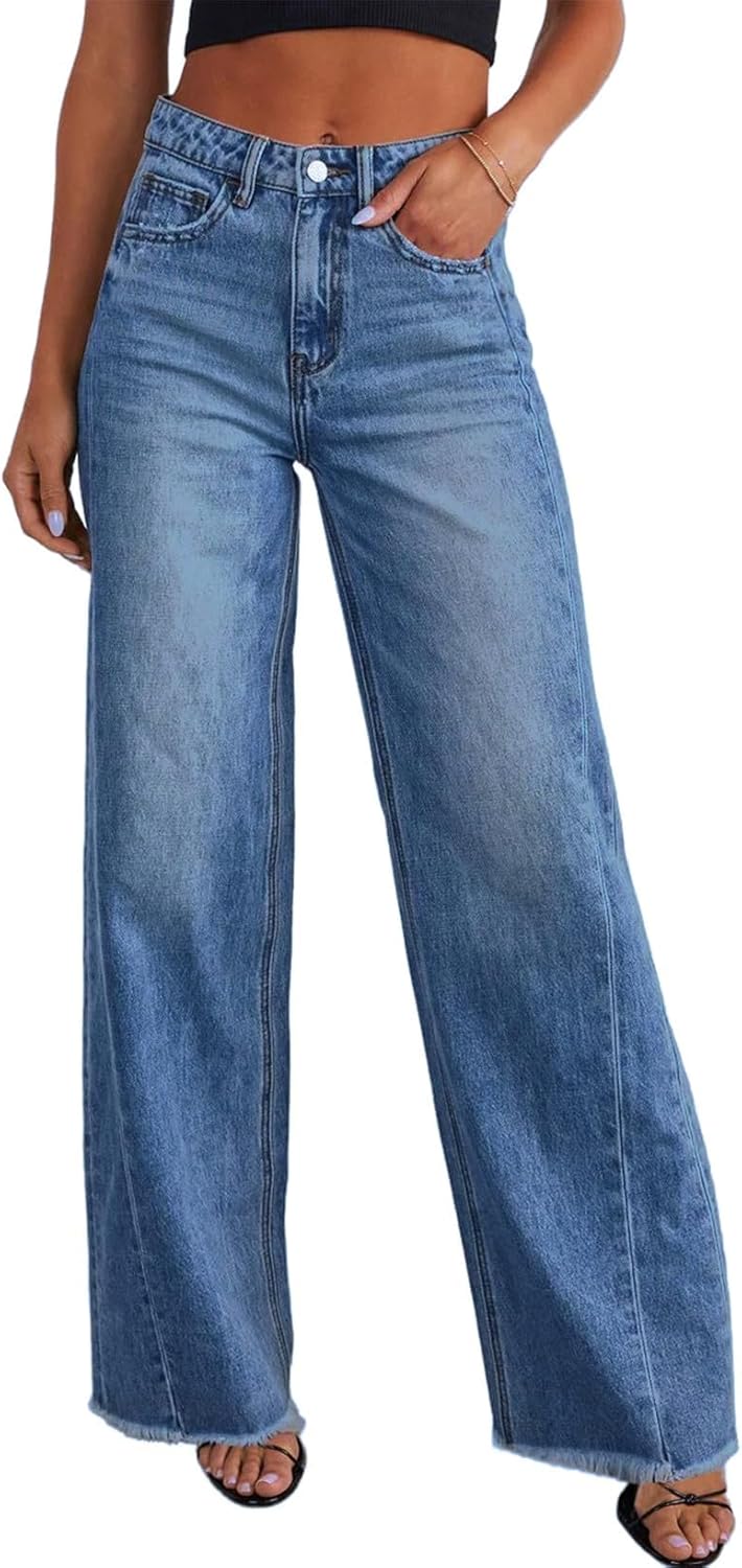 Stylish Comfort Wide Leg Jeans